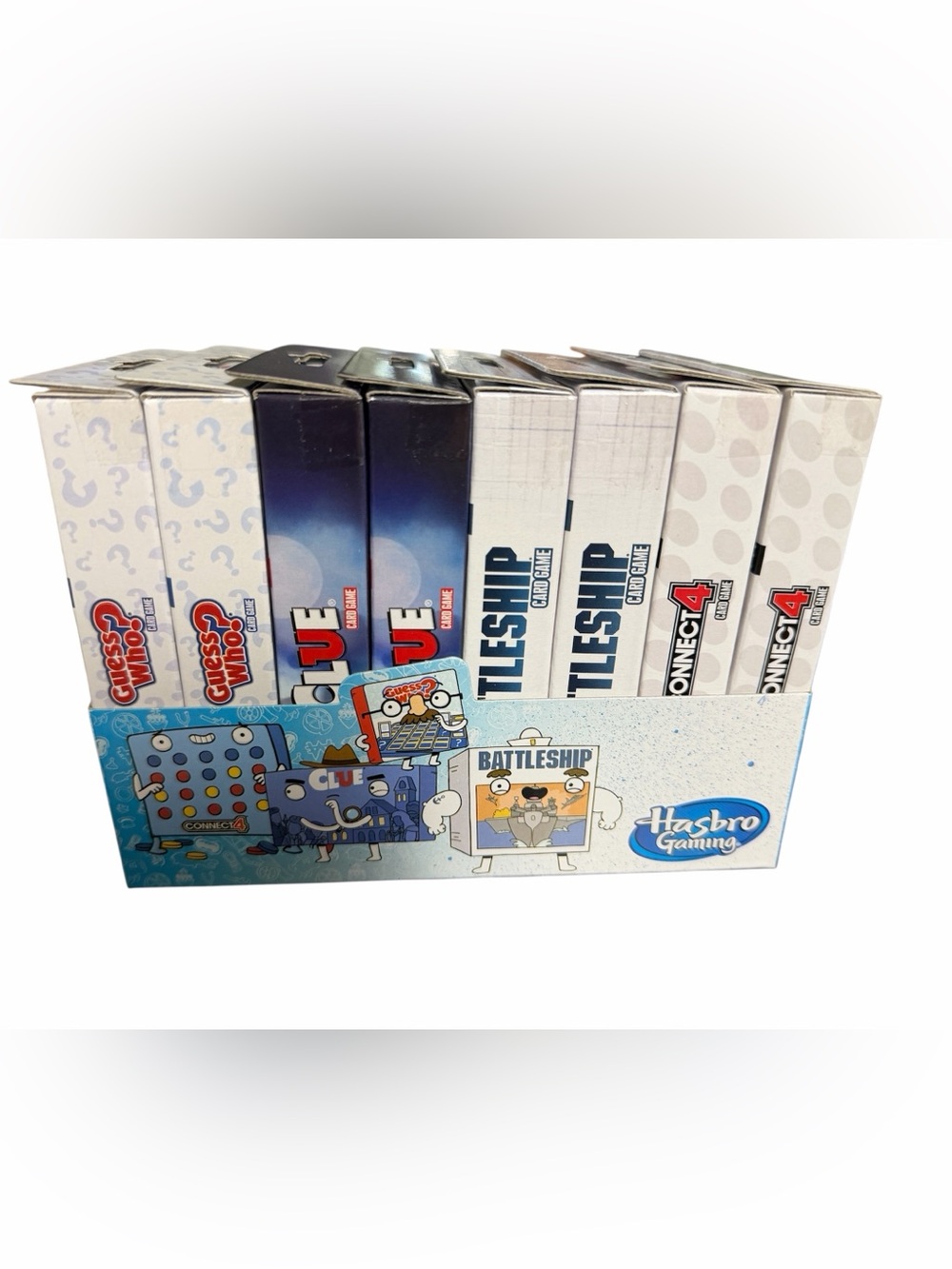 8-Pack Hasbro Classic Card Games Case – Connect 4, Clue, Battleship, Guess Who